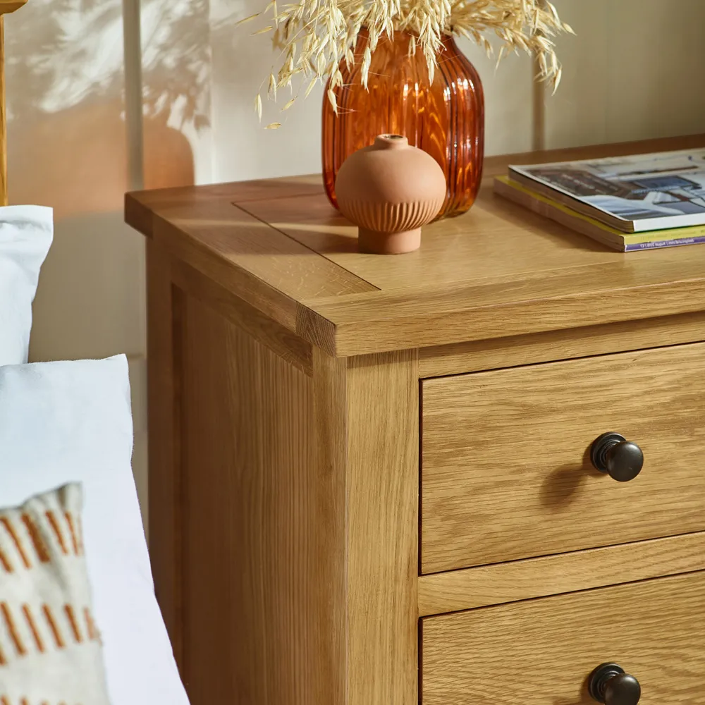 Marlborough 4 Drawer Chest of Drawers - White Oak