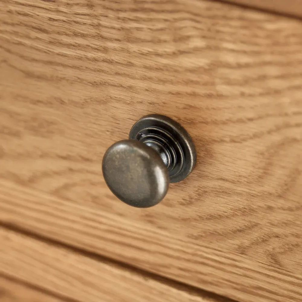 Marlborough 4 Drawer Single Pedestal Dressing Table - Oak