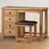 Marlborough 4 Drawer Single Pedestal Dressing Table - Oak
