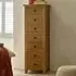 Marlborough 7 Drawer Narrow Chest of Drawers - Wood, Oak