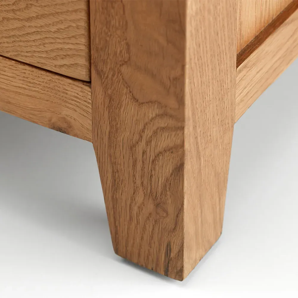 Marlborough 8 Drawer Twin Pedestal Dressing Table - Oak