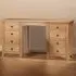 Marlborough 8 Drawer Twin Pedestal Dressing Table - Oak