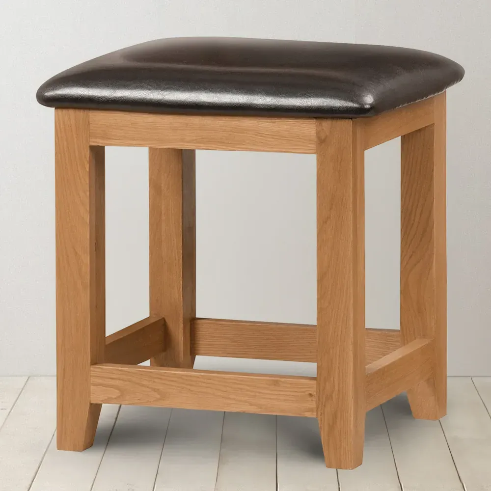 Marlborough Dressing Table Stool - White Oak image