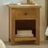 Marlborough Single Drawer Bedside Table - White Oak