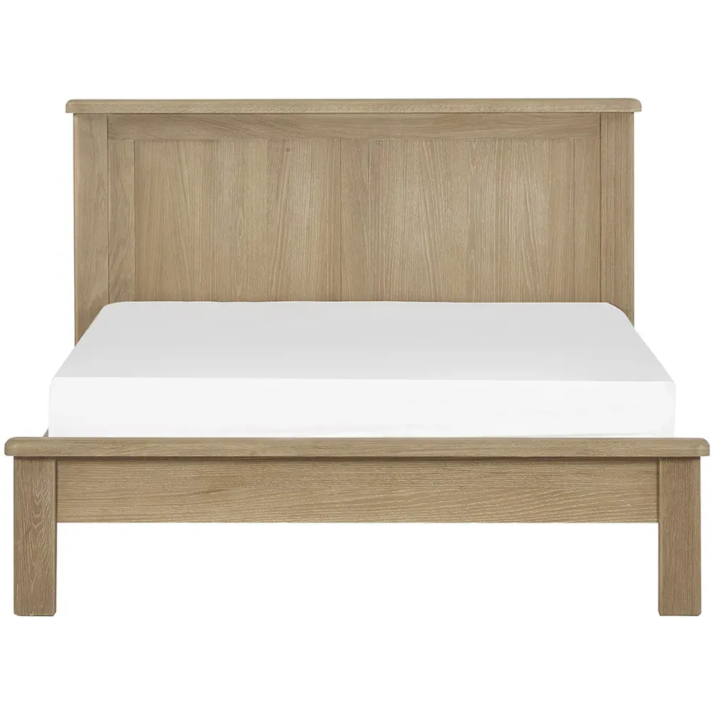 Memphis Double Bed - Limed Oak