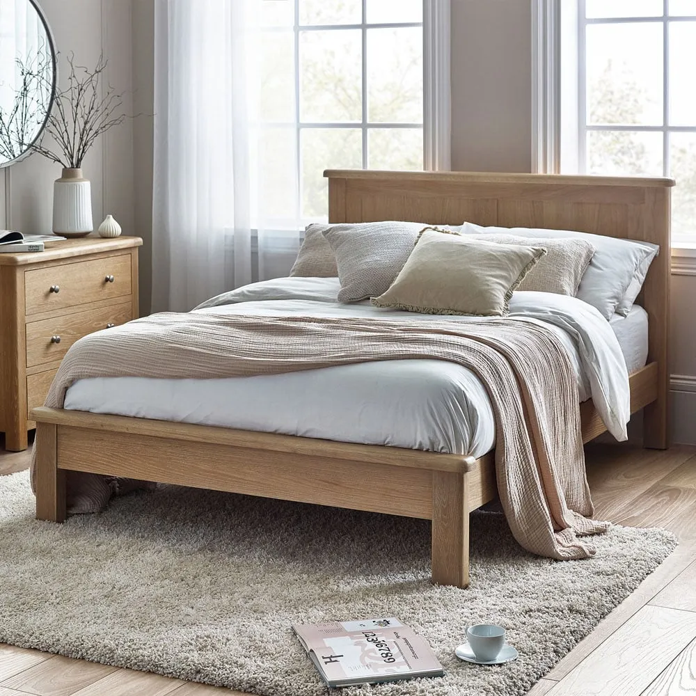Memphis Double Bed - Limed Oak image