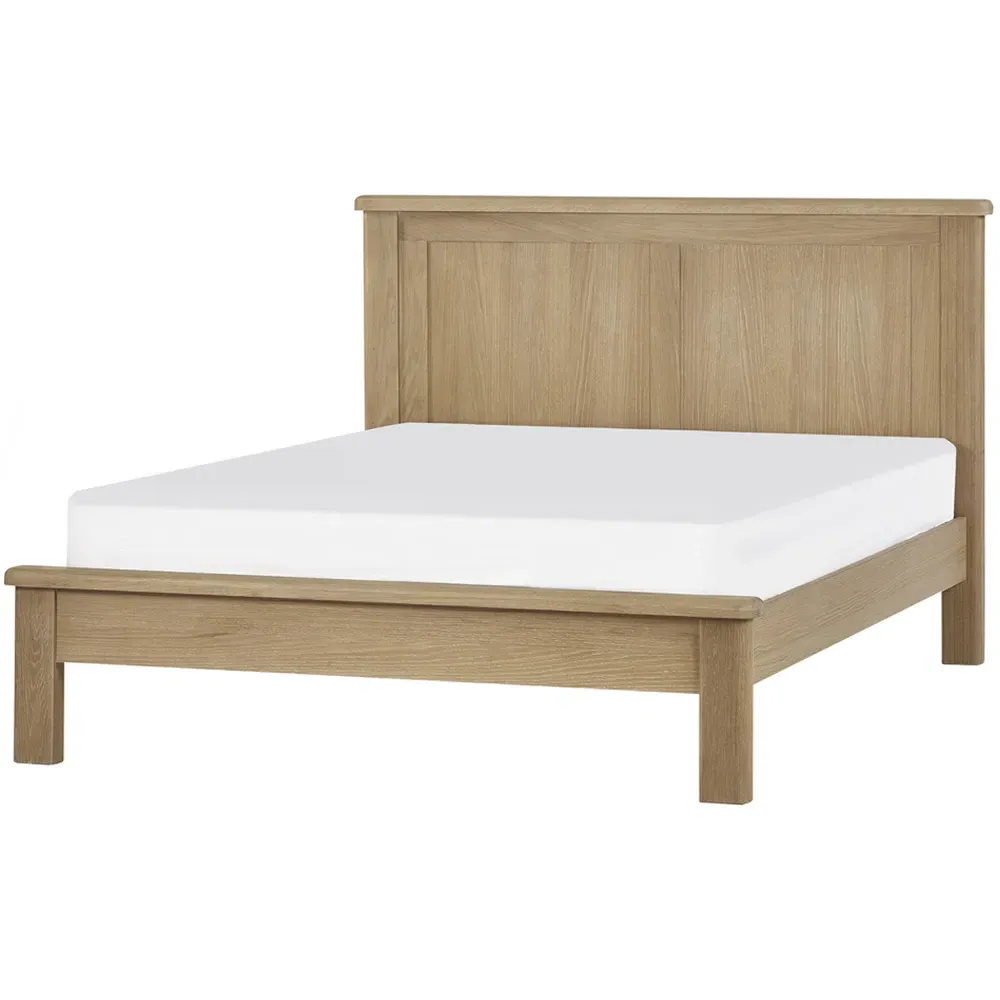 Memphis King Size Bed Frame - Limed Oak