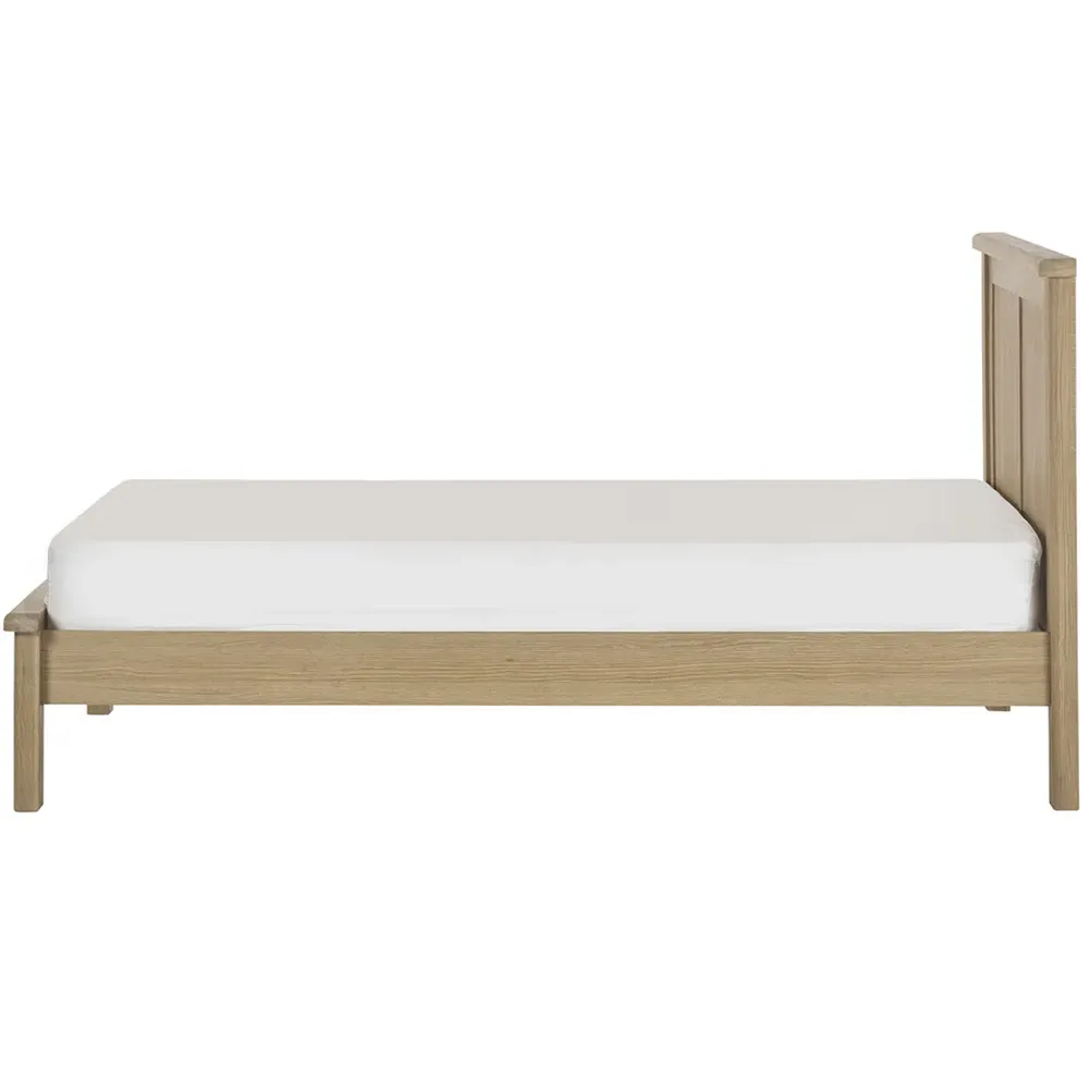 Memphis King Size Bed Frame - Limed Oak