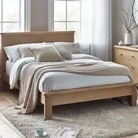 Memphis King Size Bed Frame - Limed Oak