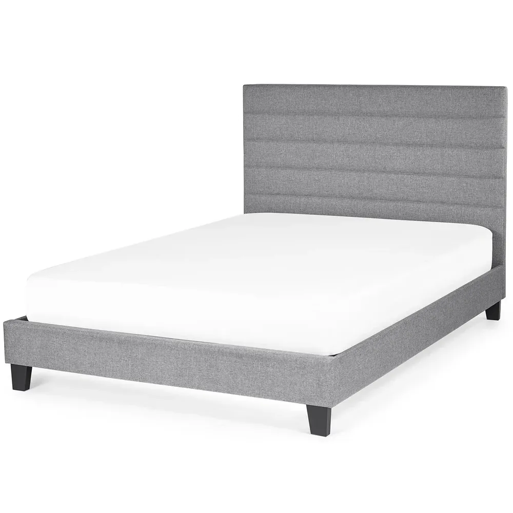 Merida Double Bed Frame - Grey, Linen