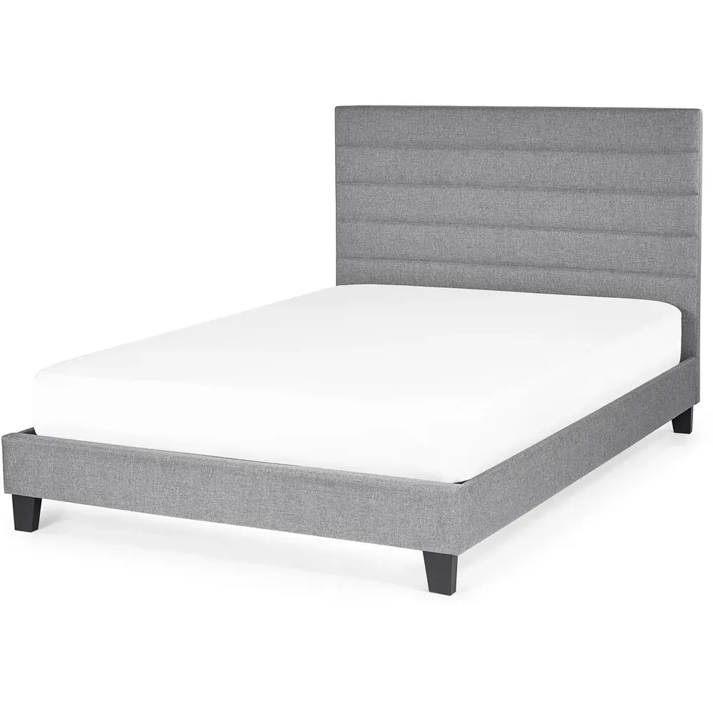 Merida King Size Bed Frame - Grey, Linen