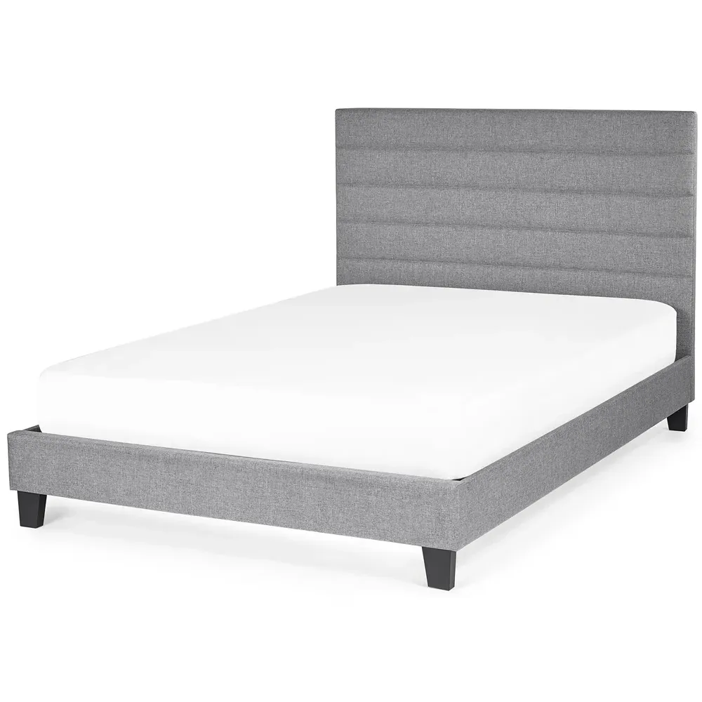 Merida Single Bed Frame - Grey, Linen
