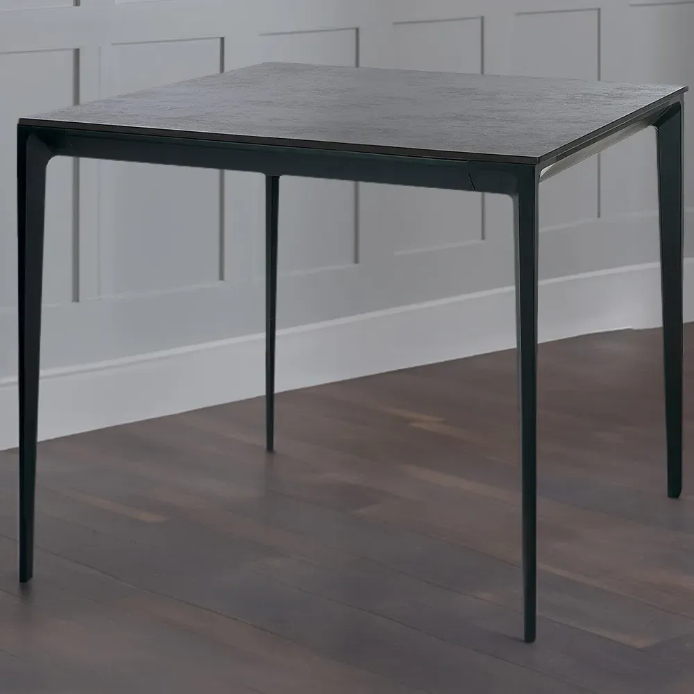 Miami 4-Seater Square Dining Table - Grey, Slate