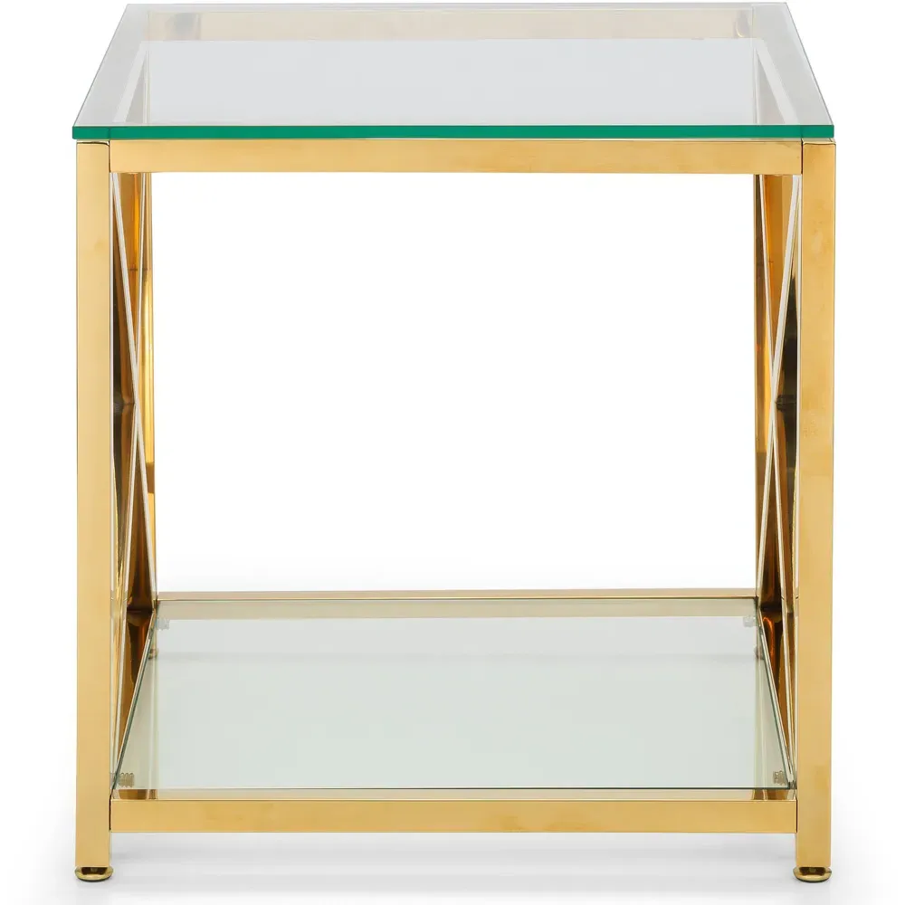 Miami Coffee Table - Gold, Stainless Steel