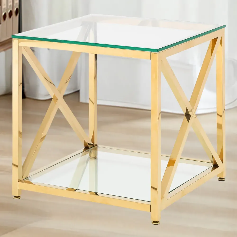 Miami Coffee Table - Gold, Stainless Steel image