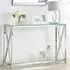 Miami Console Table with Storage - Silver, Glass
