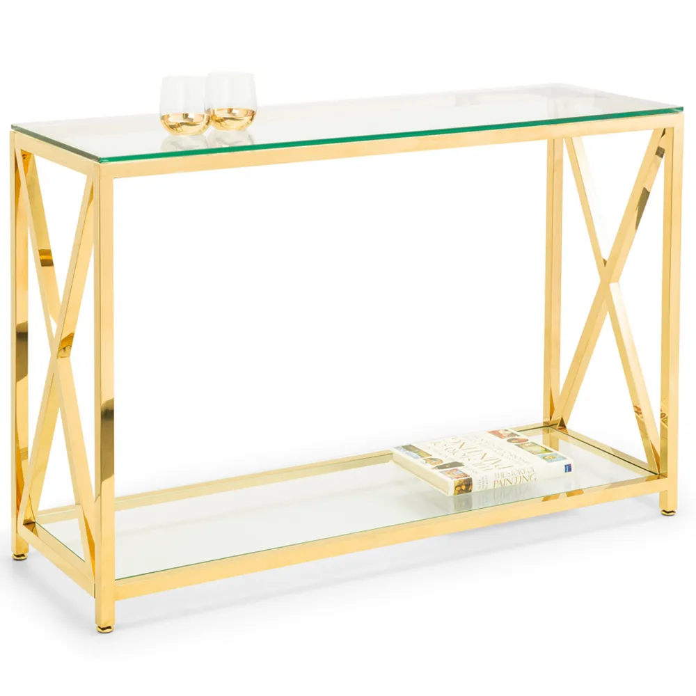 Miami Lamp Table - Gold, Stainless Steel