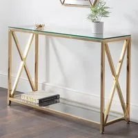 Miami Lamp Table - Gold, Stainless Steel