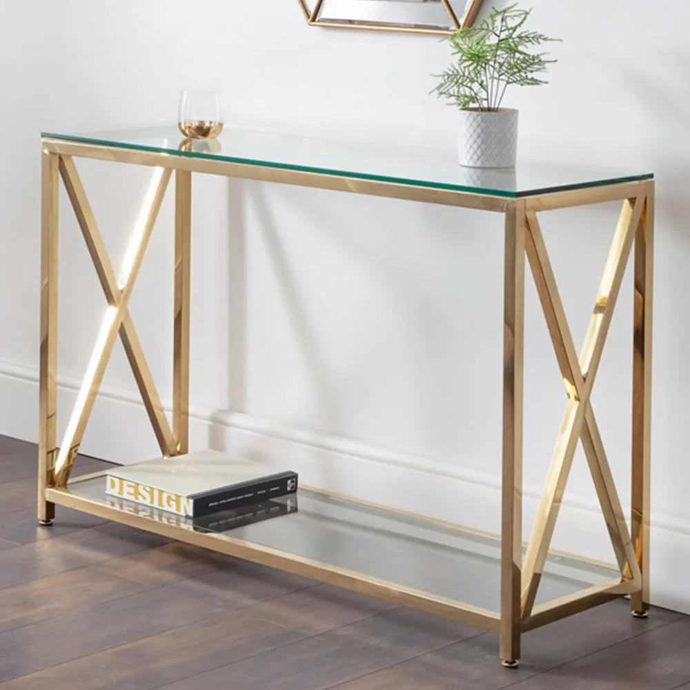 Miami Lamp Table - Gold, Stainless Steel