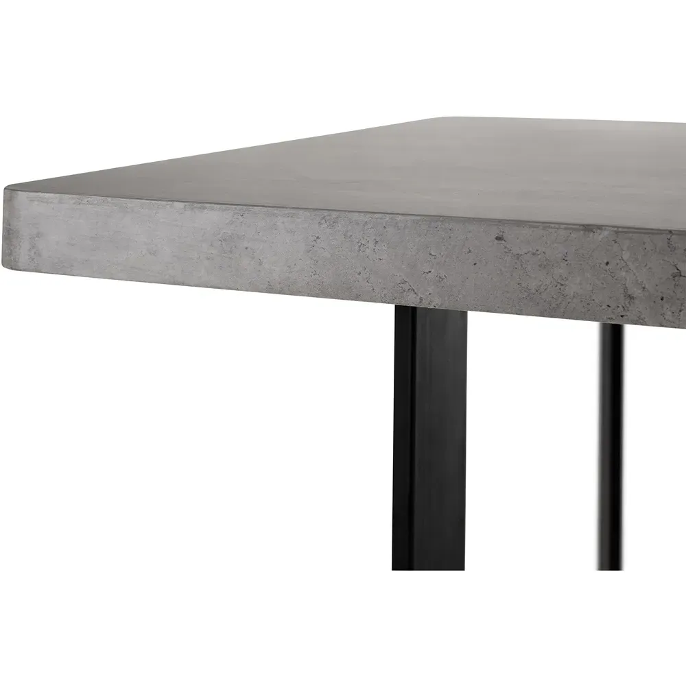 Miller 6-Seater Dining Table - Grey, Concrete