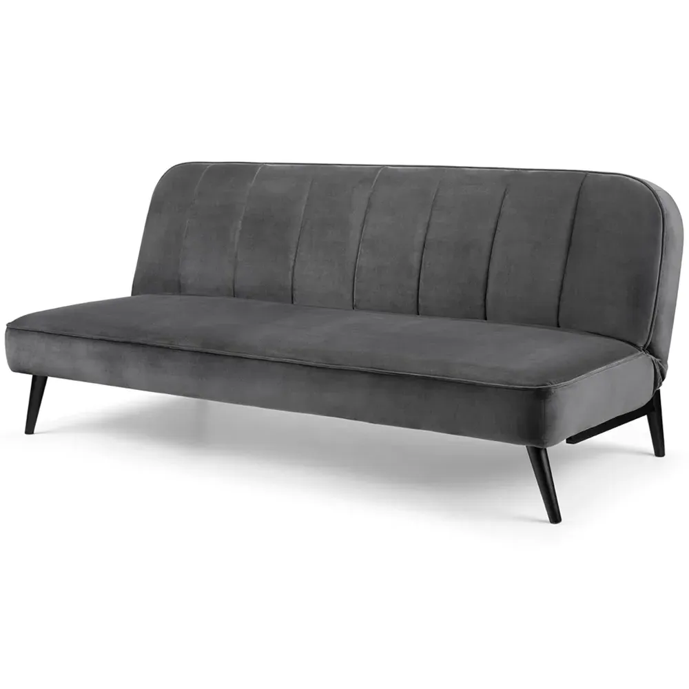 Miro 3-Seater Sofa Bed - Grey, Velvet