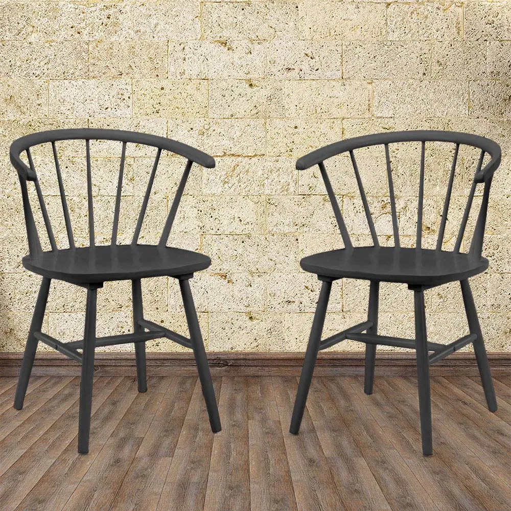 Modena Set of 2 Dining Chairs - Black image