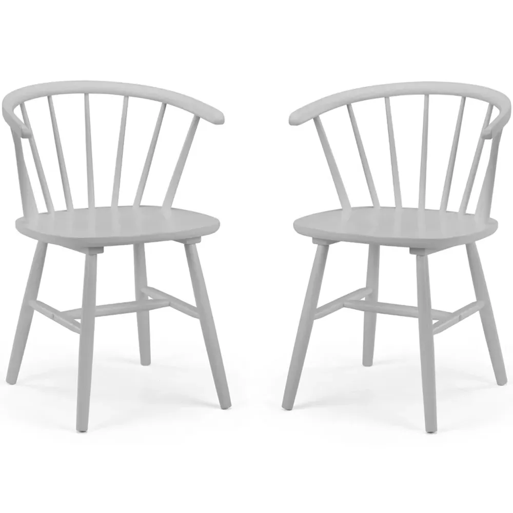 Modena Set of 2 Dining Chairs - Grey