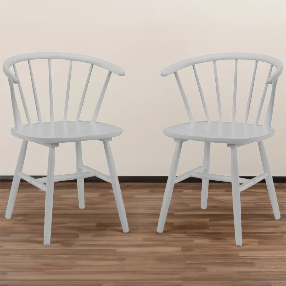 Modena Set of 2 Dining Chairs - Grey