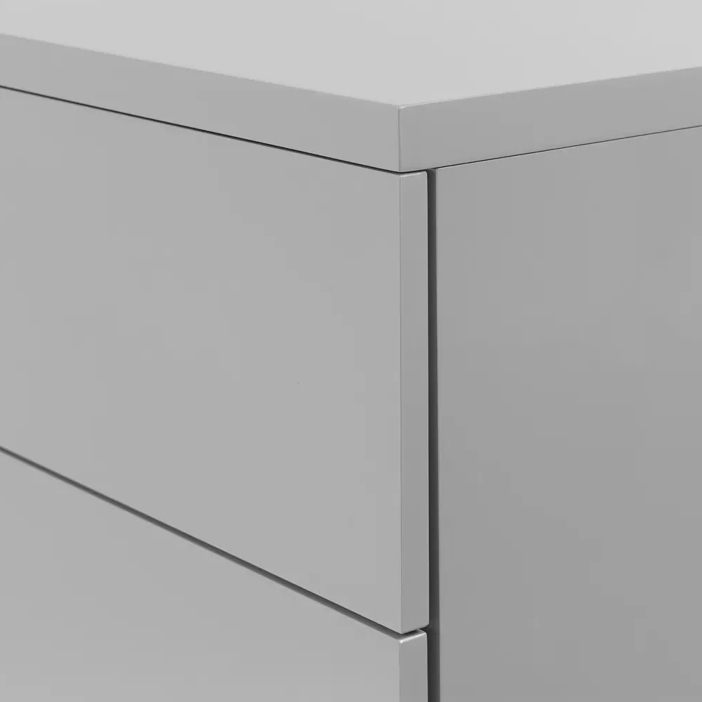 Monaco 2 Drawer Bedside Cabinet - Grey