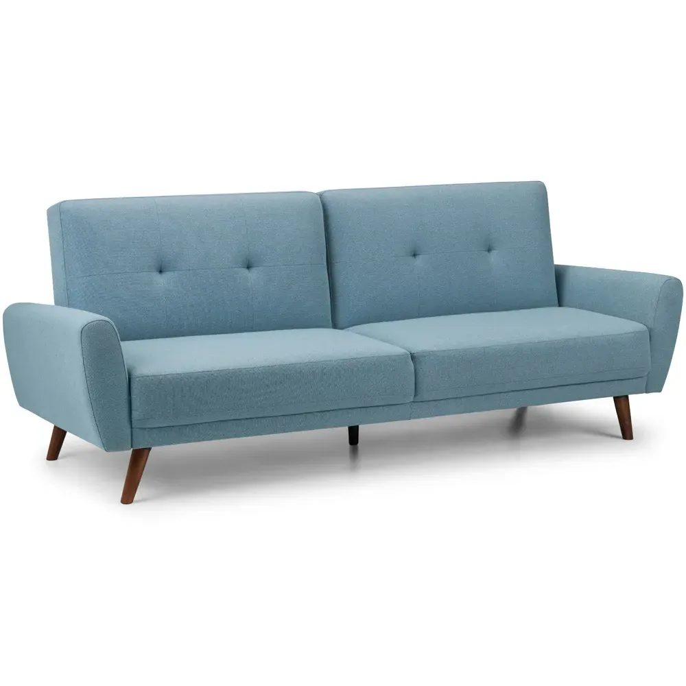 Monza 2-Seater Sofa Bed - Blue, Linen
