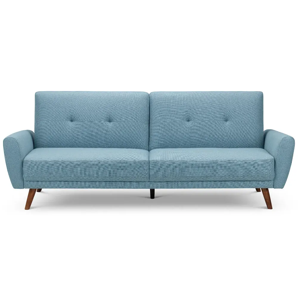 Monza 2-Seater Sofa Bed - Blue, Linen