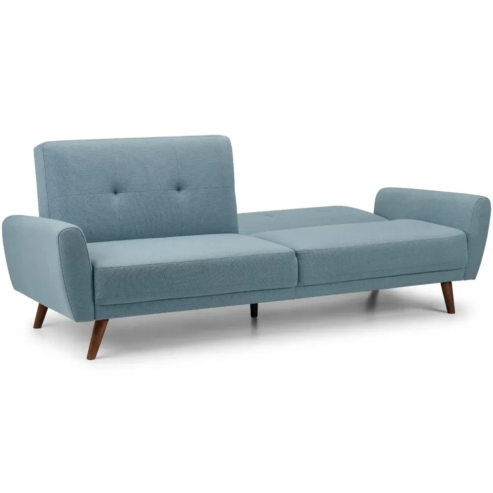 Monza 2-Seater Sofa Bed - Blue, Linen