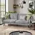 Monza 2-Seater Sofa Bed - Grey, Fabric