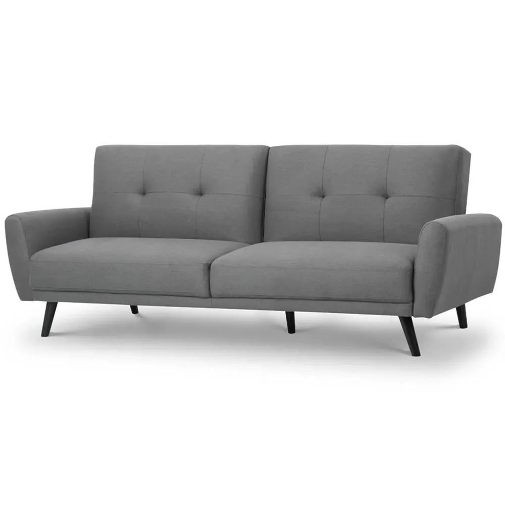 Monza 2-Seater Sofa Bed - Grey, Linen