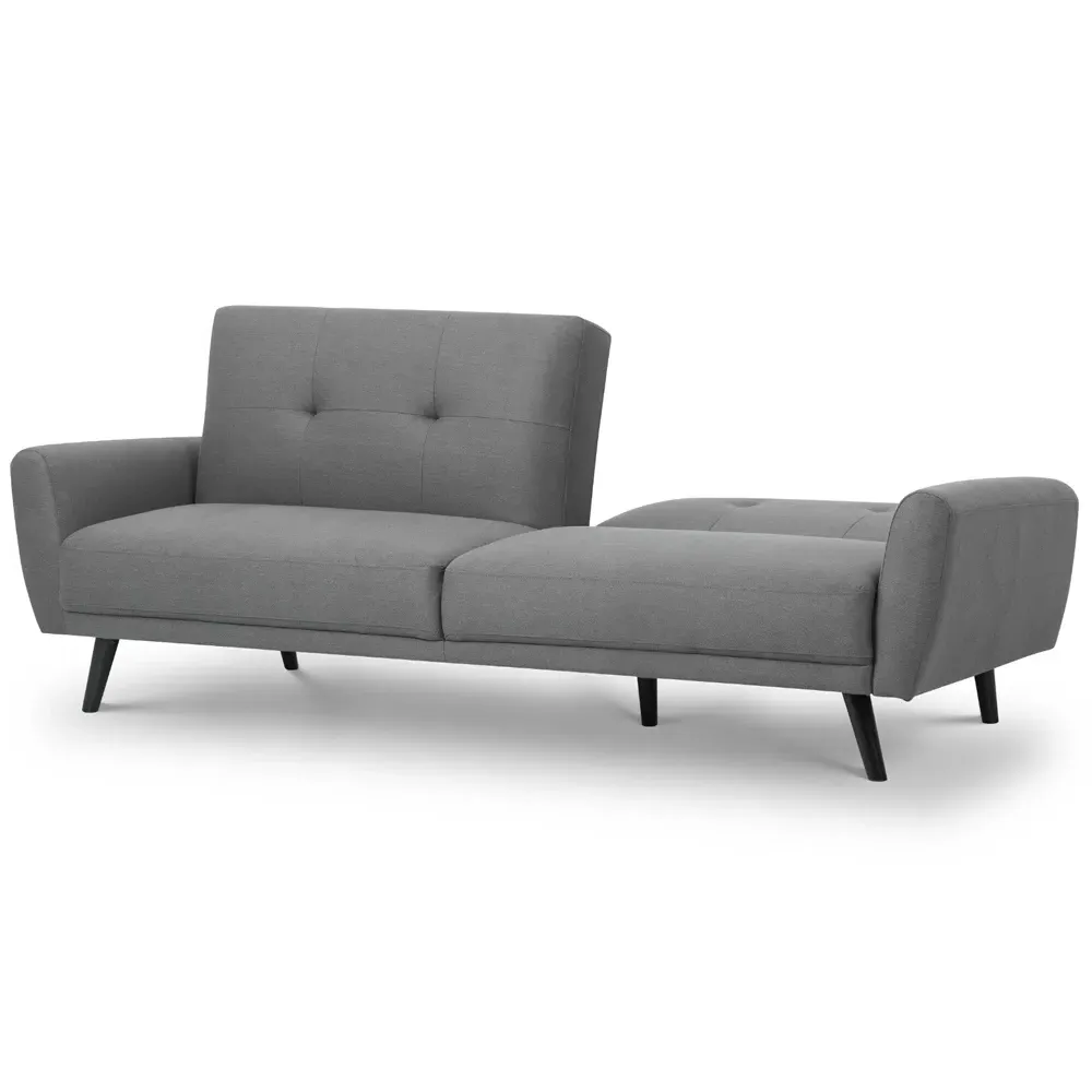 Monza 2-Seater Sofa Bed - Grey, Linen