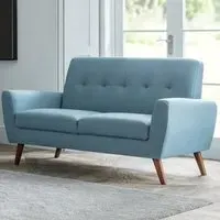 Monza 2-Seater Sofa - Blue, Linen