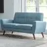 Monza 2-Seater Sofa - Blue, Linen