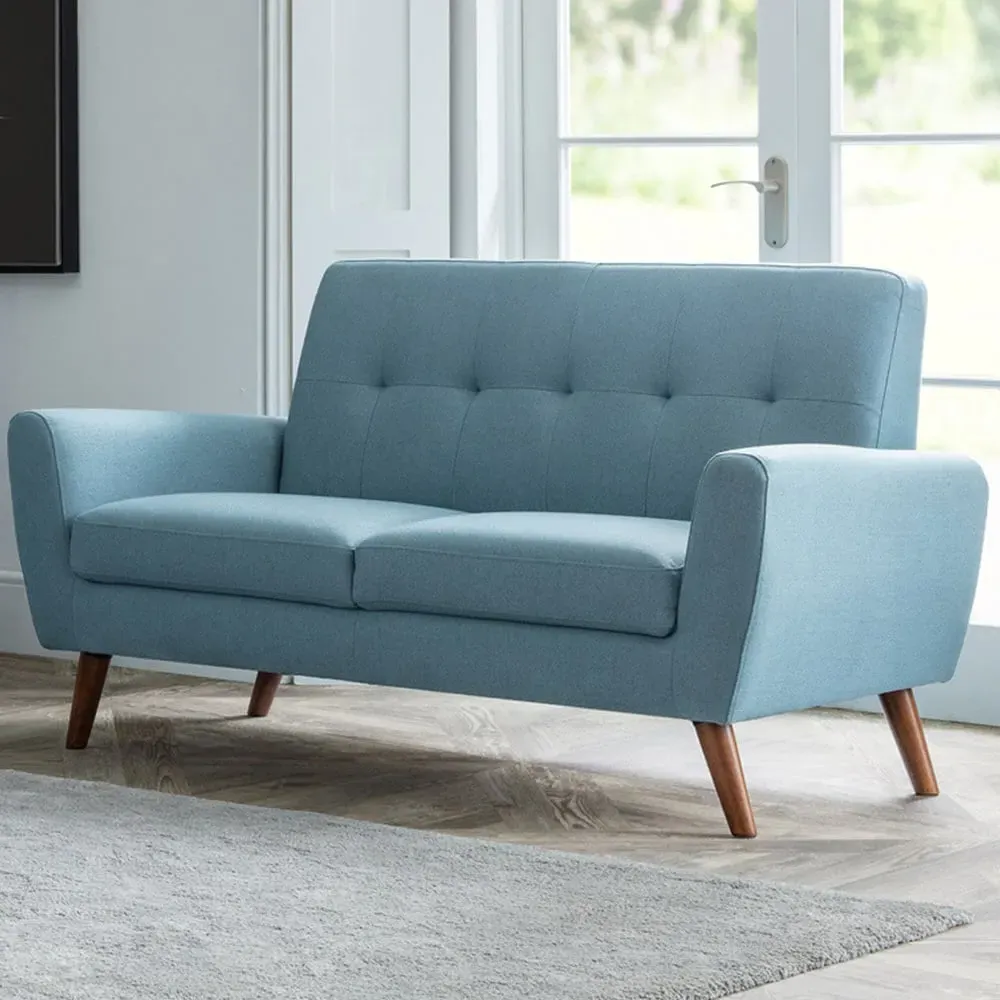 Monza 2-Seater Sofa - Blue, Linen image