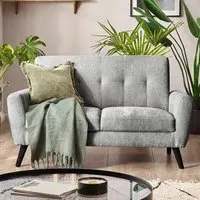 Monza 2-Seater Sofa - Grey, Fabric