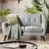Monza 2-Seater Sofa - Grey, Fabric