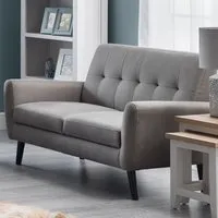 Monza 2-Seater Sofa - Grey, Linen