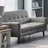 Monza 2-Seater Sofa - Grey, Linen