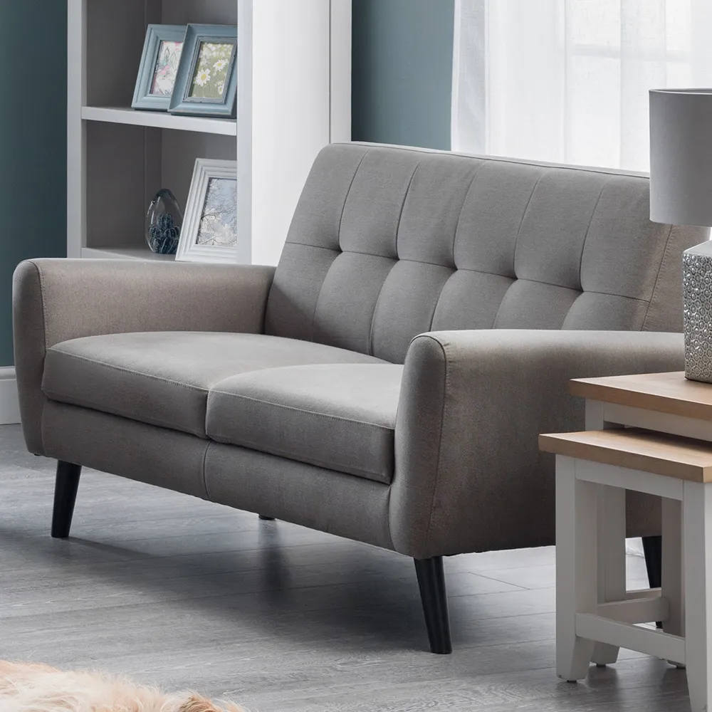 Monza 2-Seater Sofa - Grey, Linen image