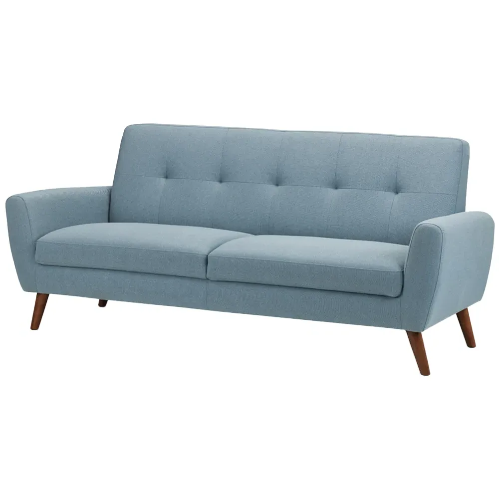 Monza 3-Seater Sofa - Blue, Linen