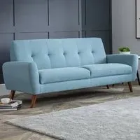 Monza 3-Seater Sofa - Blue, Linen