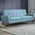 Monza 3-Seater Sofa - Blue, Linen