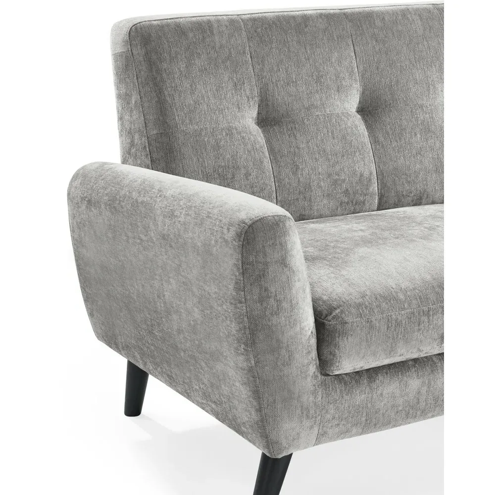 Monza 3-Seater Sofa - Grey, Fabric