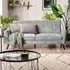 Monza 3-Seater Sofa - Grey, Fabric