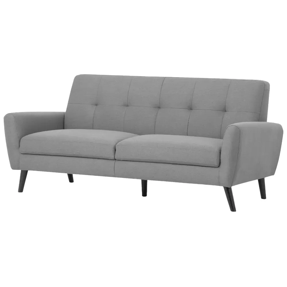Monza 3-Seater Sofa - Grey, Linen