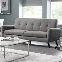 Monza 3-Seater Sofa - Grey, Linen